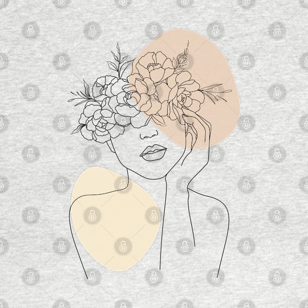 Modern minimalist female boho art by themadesigns